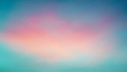 Pastel Sky Abstract Blurred Background of Pink, Teal, and Orange Hues