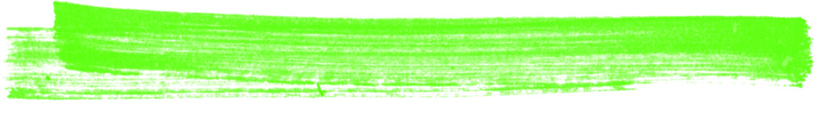 An energetic neon green paint stroke radiating bold vibrancy across a stark black canvas on transparent background