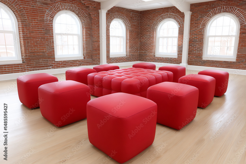 Poster a flexible classroom space with modular furniture that can be easily reconfigured for different lear