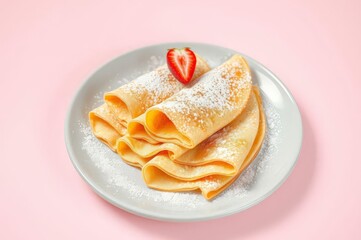 French Crepes with Powdered Sugar
