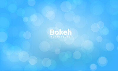 Blue bokeh background