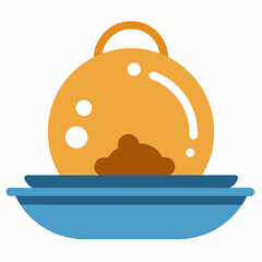 Dirty Dishes icon on white background