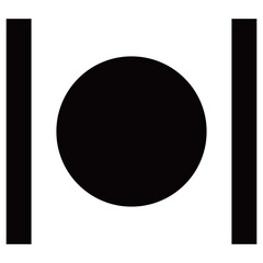 家紋です。縦二つ引きに黒餅といいます。