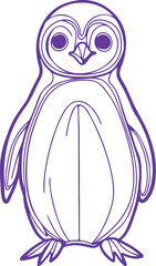 penguin on a white background