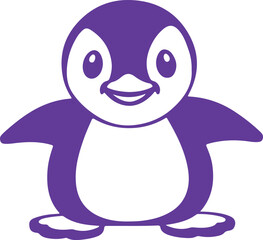 penguin on a white background