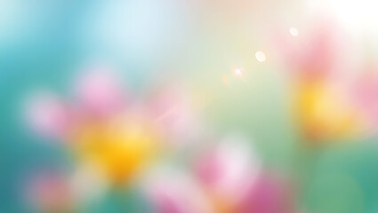 Soft Focus Pastel Floral Background Dreamy Spring Bloom Abstract