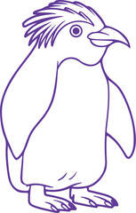 penguin on a white background