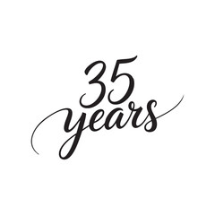 35 years calligraphy hand lettering