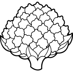 Geometric Romanesco Vector Art