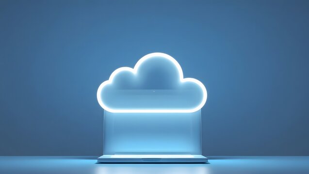Cloud computing laptop technology data storage network digital service