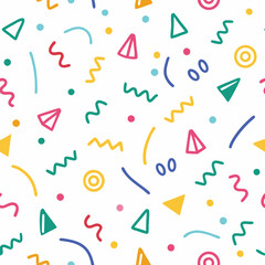 Fun, colorful, geometric pattern