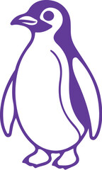 penguin on a white background