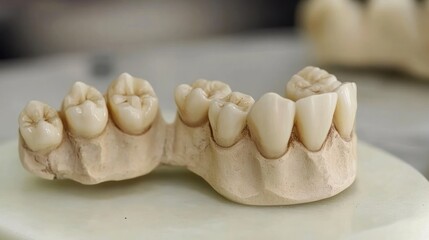3d rendered illustration - lower teeth