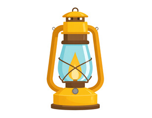 Cartoon camping lantern