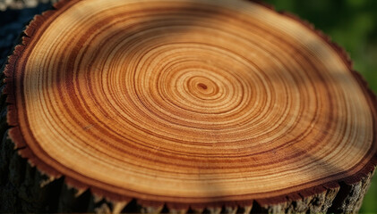 Fototapeta premium Tree Trunk with Growth Rings
