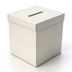 Voting ballot box used in public elections located in a community center during the voting period