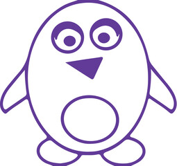 Obraz premium penguin vector illustration