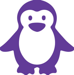 penguin on a white background