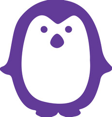 penguin on a white background