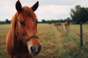 Obraz premium horse in a field 