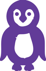 penguin on a white background