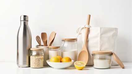 Zero Waste Kitchen Essentials Still Life