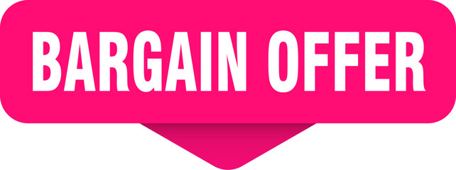 bargain offer sticker. bargain offer sign on transparent background