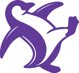 Naklejka premium penguin vector illustration