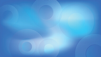 blue abstract background. Dynamic composition with half cyrcle and geometry wave