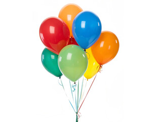 colorful balloons isolated PNG or JPEG Background