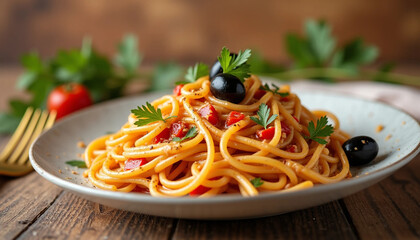 Colorful Vegetable Spaghetti: Simple and Delicious Vegetarian Option