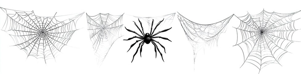 Obraz premium Spider Webs and a Spider