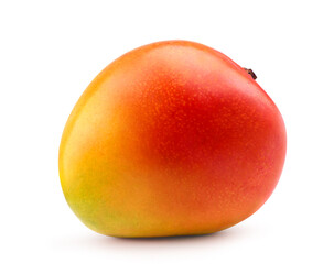 Ripe mango isolate on white background. clipping path. 