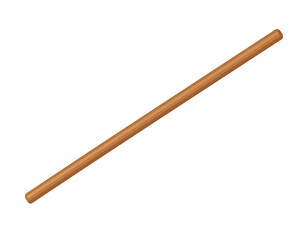 A long, slender, brown wooden stick