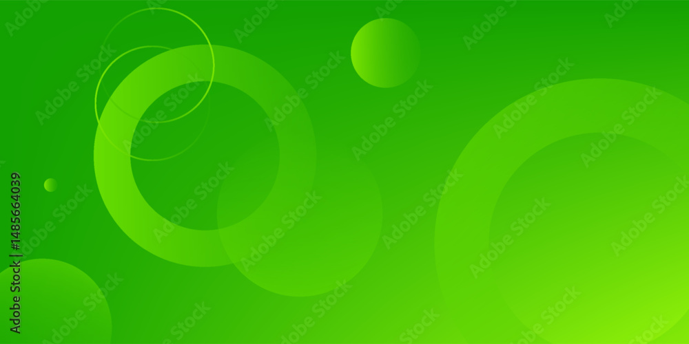Aufkleber abstract green background with circles. dynamic shapes composition eps 10