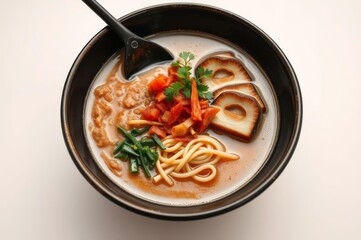 Japanese Ramen Bowl with Rich Broth