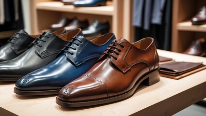Sleek stylish leather shoes for modern men
