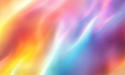 Obraz premium Smooth gradient abstract background with flowing vibrant colors blending from yellow and orange to blue and purple creating a soft, calming, and dynamic effect