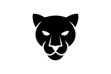 Black panther face logo design vector illustration © Apon