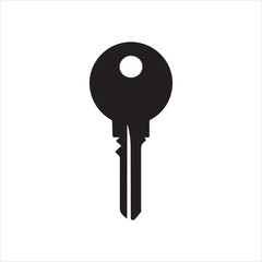  Modern House Key Silhouette Icon