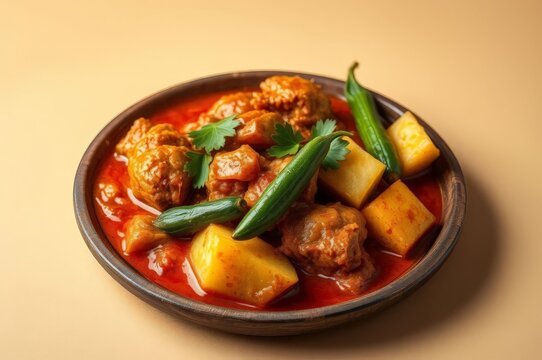 Close-Up of Traditional Angolan Moamba de Galinha