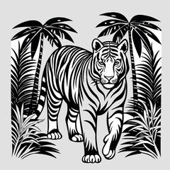 design logo icon illustration mascot character tiger