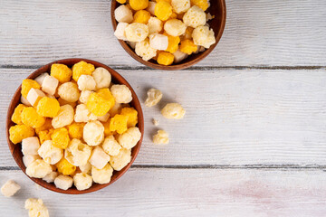 Various freeze dried cheese snacks