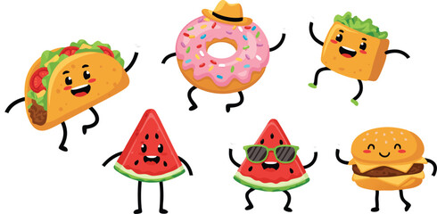 Dancing Food Cartoons
