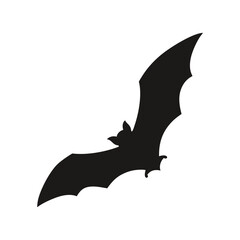  bats flying silhouettes illustration