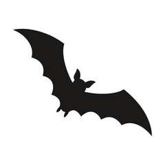  bats flying silhouettes illustration