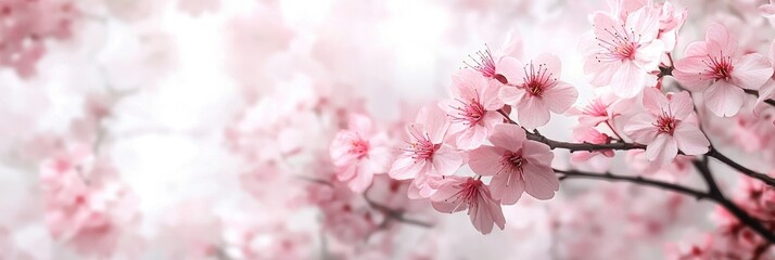 Obraz premium Delicate Blossoms in Soft Pink