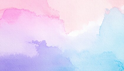 A soft, dreamy watercolor background featuring delicate swirls of pink and blue hues, blending harmoniously to create a serene and artistic atmosphere.