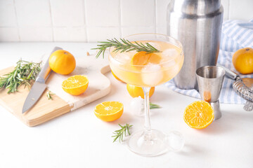Tangerine Gin-tini martini cocktail