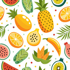 Vibrant fruit pattern